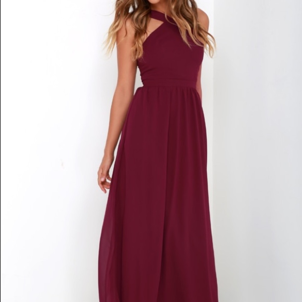 lulus Air of romance maxi dress